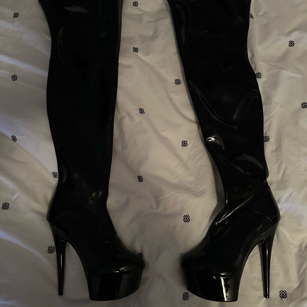 Ellie thigh high stiletto boots